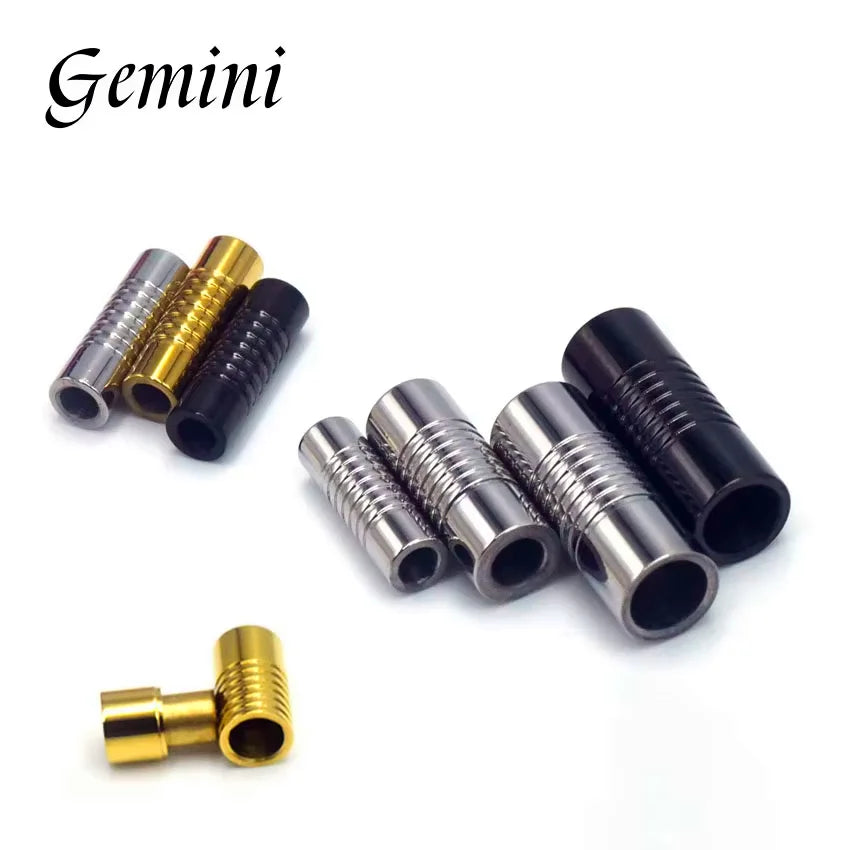 5pcs Stainless Steel 3mm 4mm 6mm Magnetic Clasp For Diy Connector Leather Bracelets Rope CharmsBuckle Jewelry Making Accessories