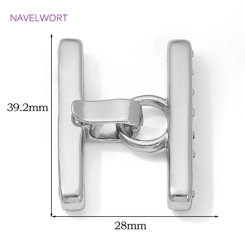 Multi Strands Necklace Clasp 18K Gold Plated Pearl Clasps Connector,Brass Fastener Closure Lock Clasps,DIY Jewelry Accessories