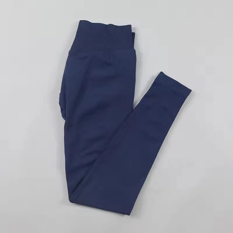 Impact Leggings Women Scrunch Butt Seamless Yoga Pants Workout Gym Leggings Ribbed Low Waist Fitness Butt Lifting Sports Tights