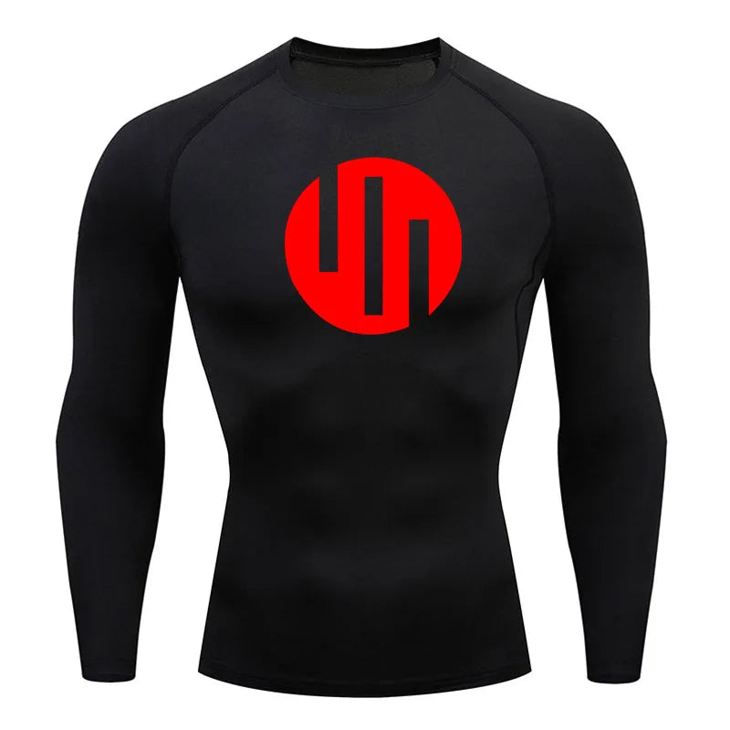 Men's Compression Shirts Long Sleeve Workout Gym T-Shirt Running Top Cool Dry Sports Baselayer Undershirts Sun Protection Skin