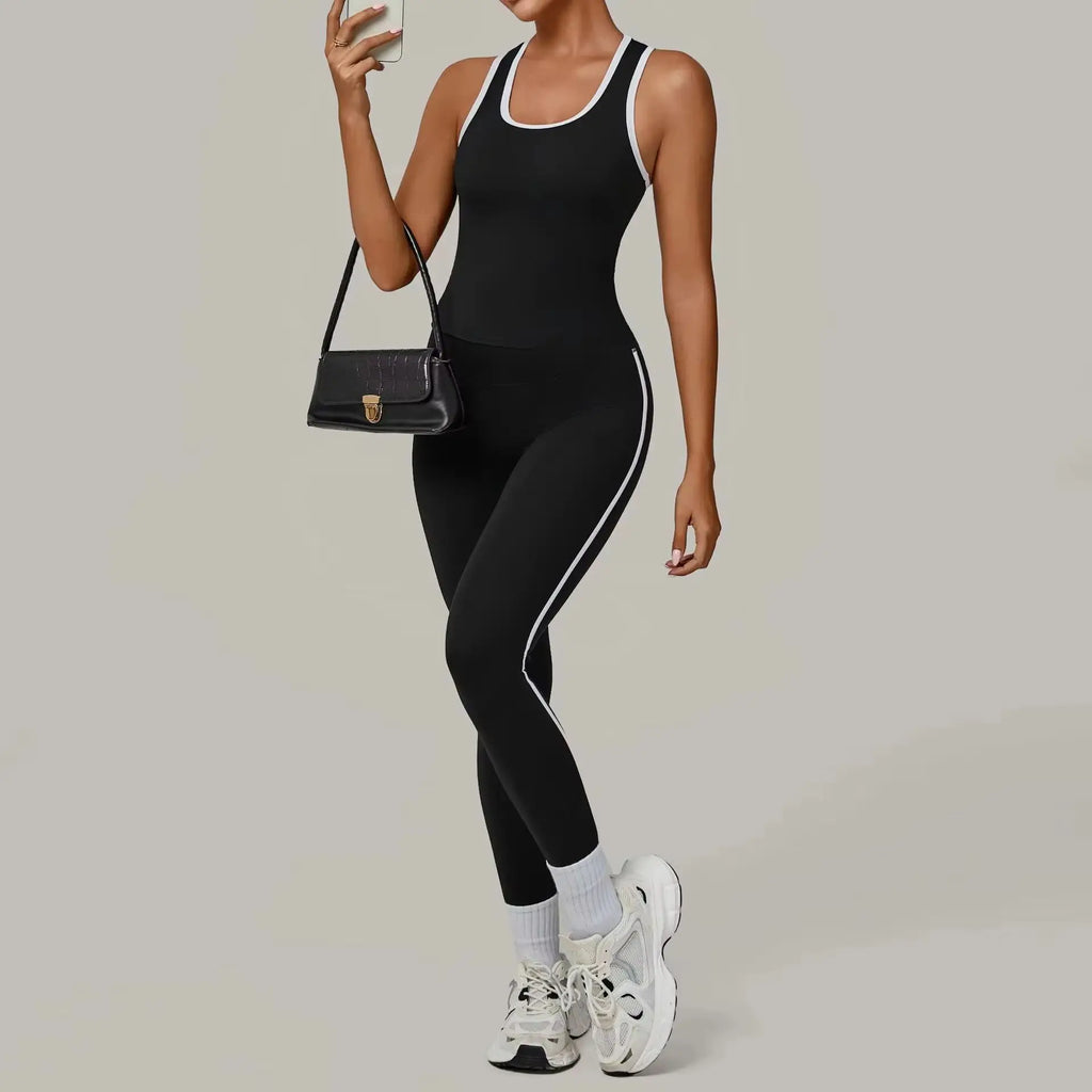 2PCS Sportswear Women's Tracksuit Yoga Clothes Fitness Set Breathable Activewear Sexy Sports Bra Top High-Waisted Leggings Set