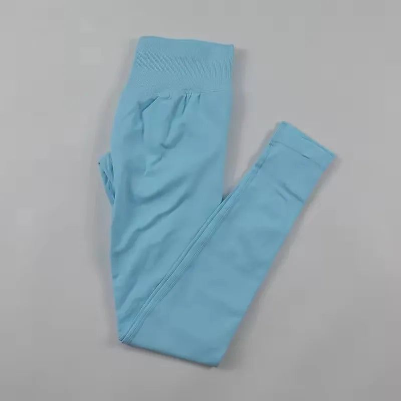 Impact Leggings Women Scrunch Butt Seamless Yoga Pants Workout Gym Leggings Ribbed Low Waist Fitness Butt Lifting Sports Tights