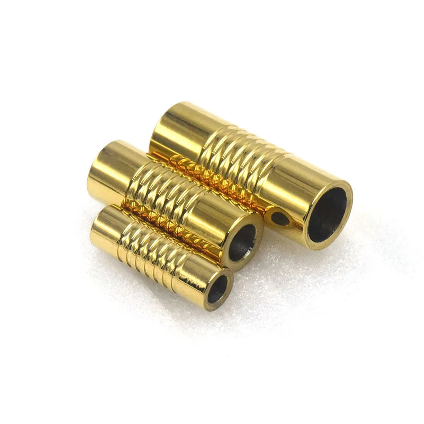 5pcs Stainless Steel 3mm 4mm 6mm Magnetic Clasp For Diy Connector Leather Bracelets Rope CharmsBuckle Jewelry Making Accessories