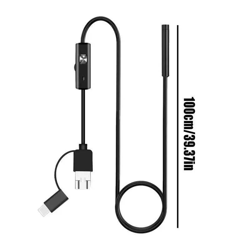 Endoscope Camera With Light Camera Snake IP67 Waterproof USB Borescope Inspection Tool For Car maintenance inspection Plumbing