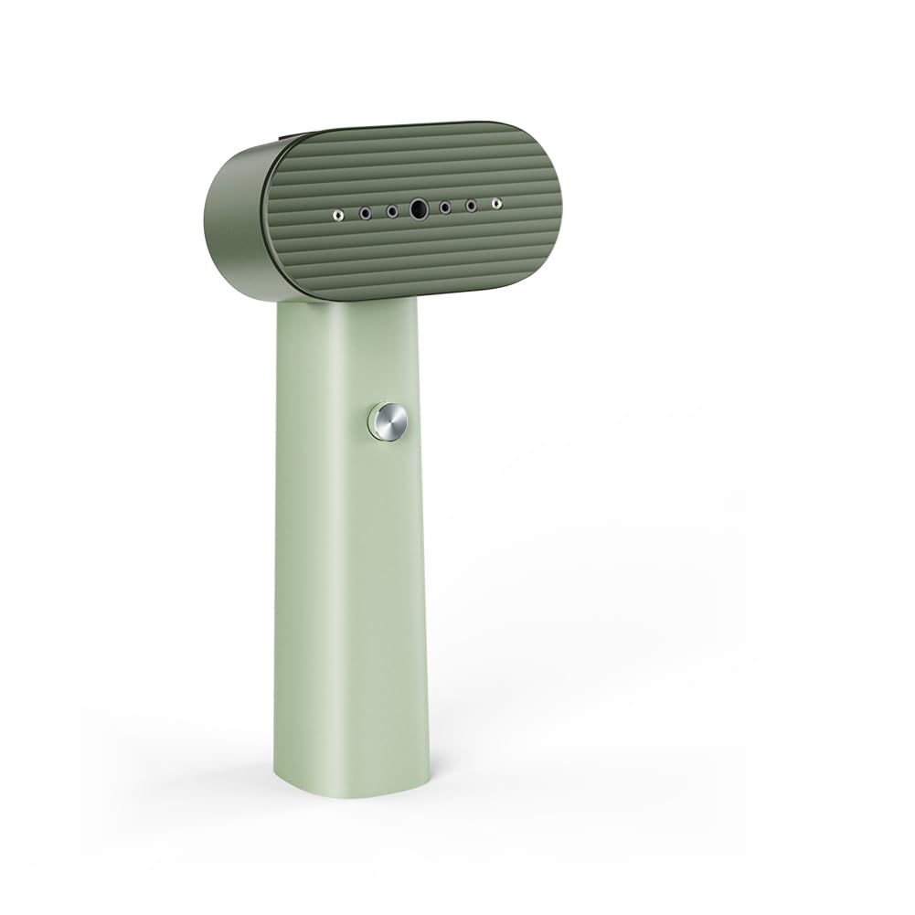 G6 2-in-1 Portable Steamer for Clothes and Iron for Clothes, Just 0.7lbs Lightly, 10 Minutes of Continuous Steam, 900W Light Steamer for travel and home (pink)