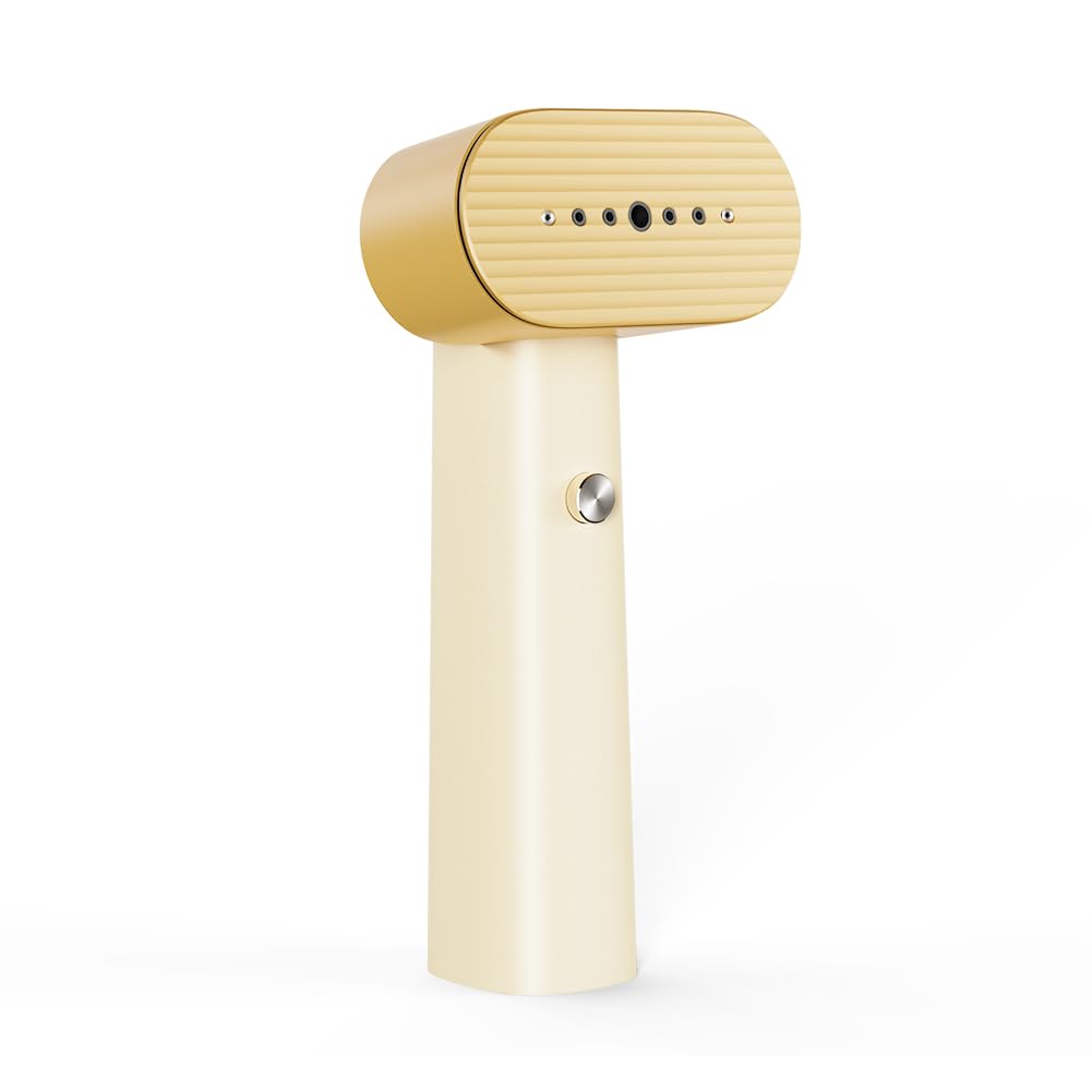 G6 2-in-1 Portable Steamer for Clothes and Iron for Clothes, Just 0.7lbs Lightly, 10 Minutes of Continuous Steam, 900W Light Steamer for travel and home (pink)