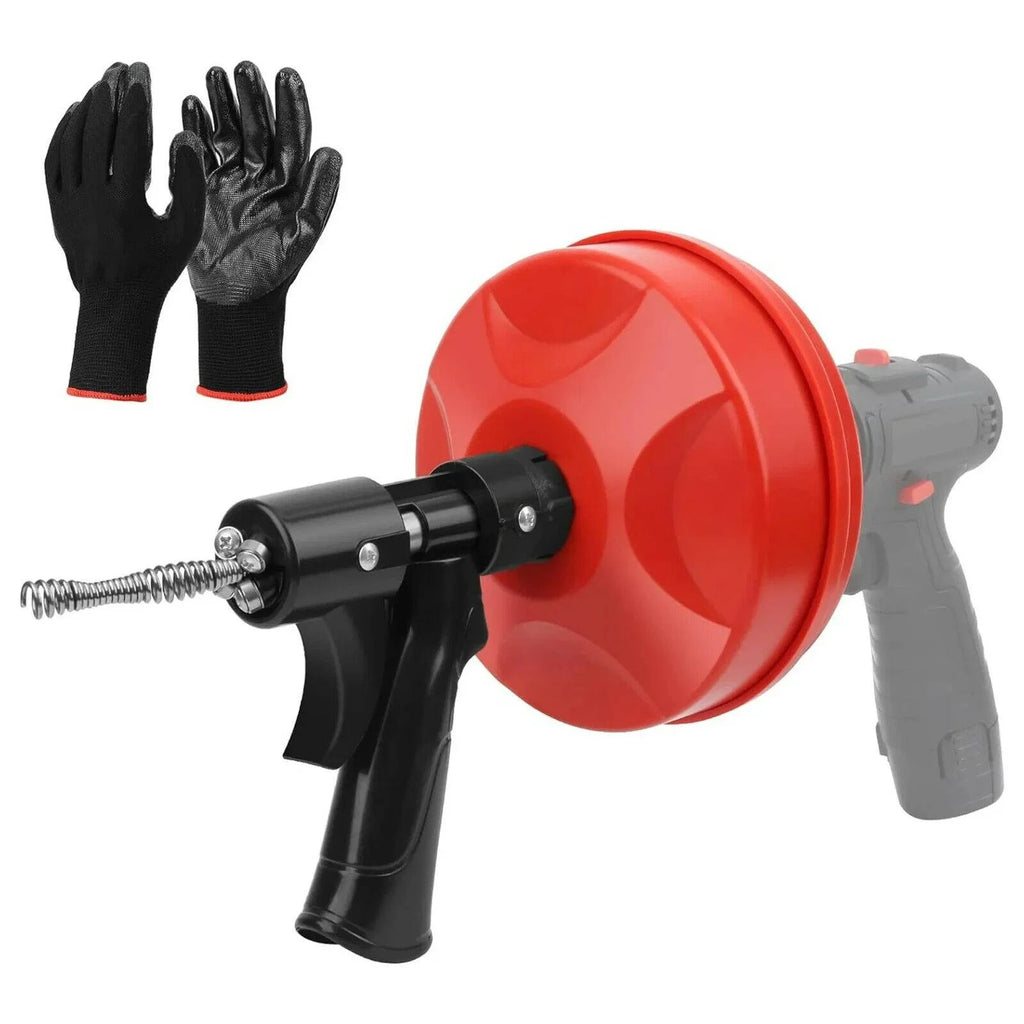 7.6M Drain Snake Unblocker Plumbing Drain Clog Remover Kitchen Toilet Sewer Blockage Cleaning Machine Hand Tool Channel Dredge