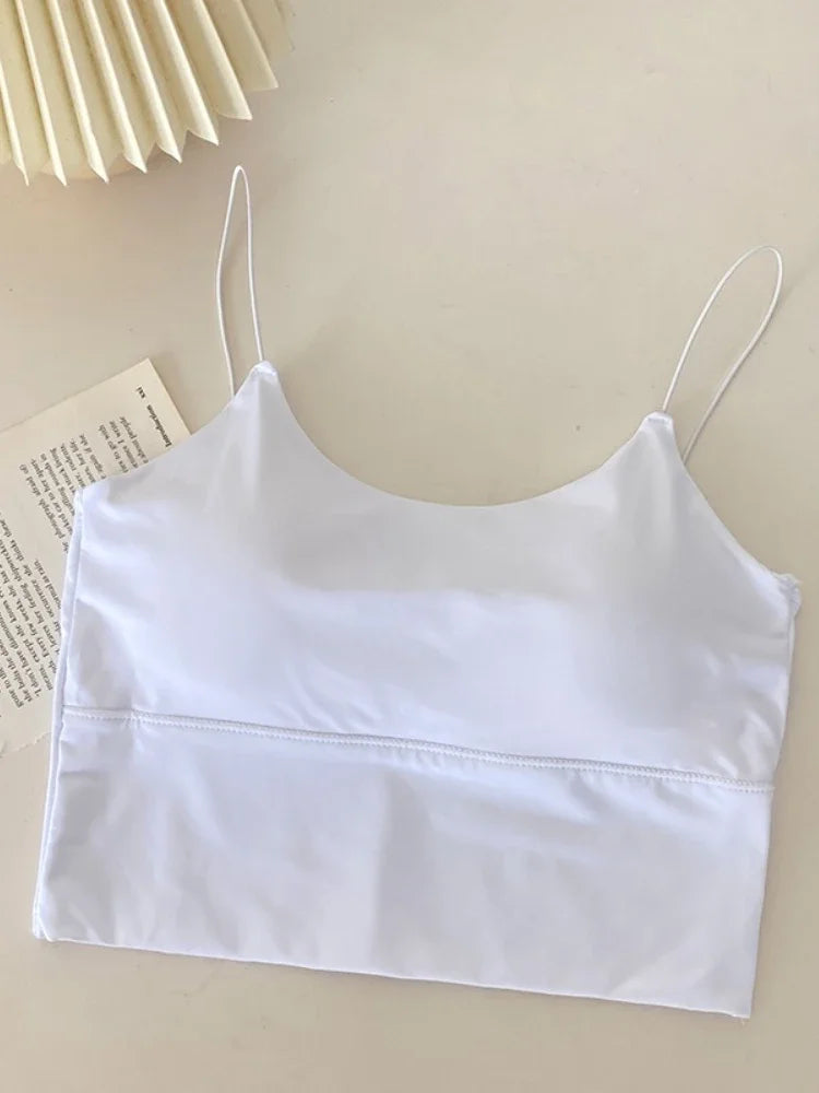 2025 Seamless Breathable Tank Top Women Sport Yoga Bra Sexy Running Gym Vest Womens Underwear Adjustable Shoulder Strap Camisole