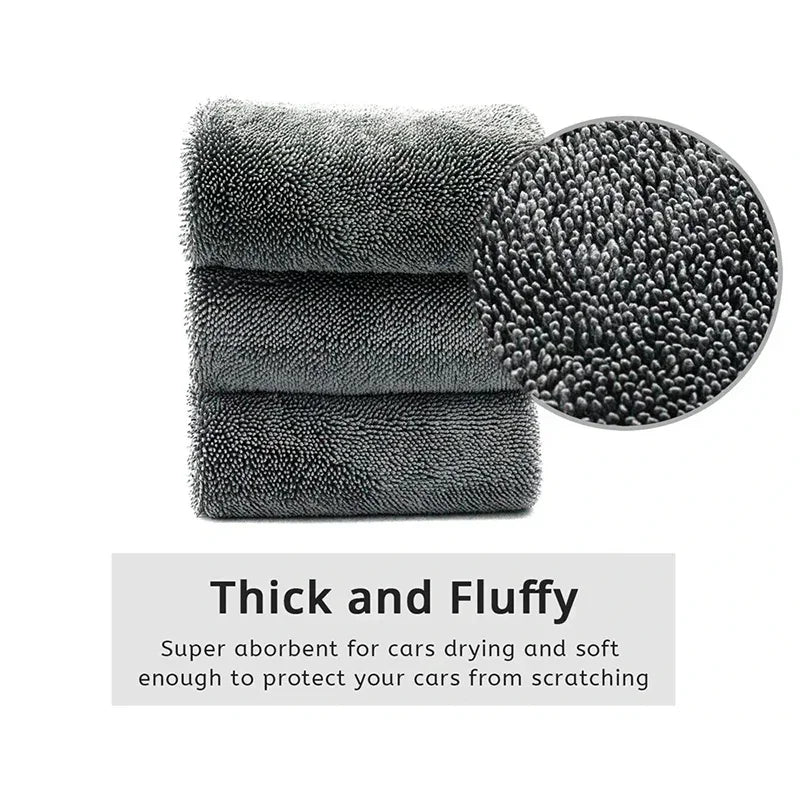 Professional Car Cleaning Towel Thickened Ultrafine Fiber 600GSM Car Washing Accessories Quick Drying Cloth Not Damaging the Car