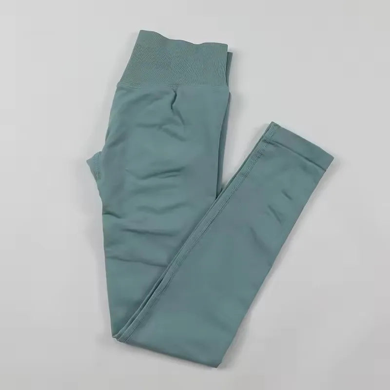 Impact Leggings Women Scrunch Butt Seamless Yoga Pants Workout Gym Leggings Ribbed Low Waist Fitness Butt Lifting Sports Tights