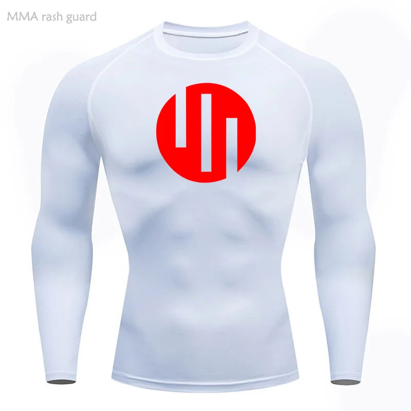 Men's Compression Shirts Long Sleeve Workout Gym T-Shirt Running Top Cool Dry Sports Baselayer Undershirts Sun Protection Skin
