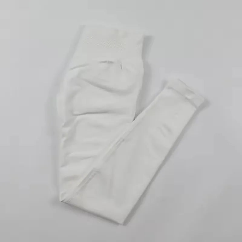 Impact Leggings Women Scrunch Butt Seamless Yoga Pants Workout Gym Leggings Ribbed Low Waist Fitness Butt Lifting Sports Tights