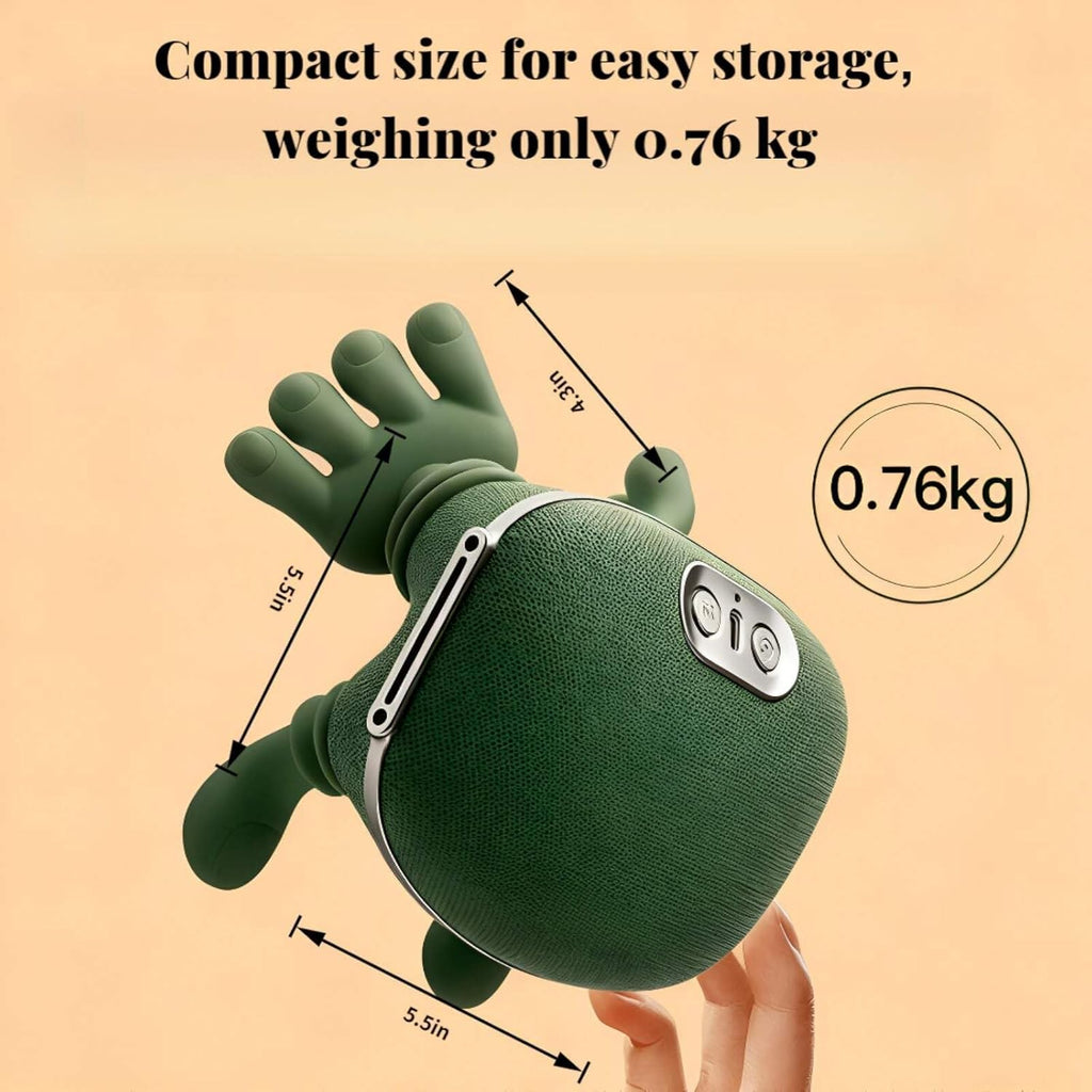 Neck Massager, Portable Bionic Heating Massager, Simulated Hand Design for Shoulder, Neck, Leg, and Back Muscle Relaxation