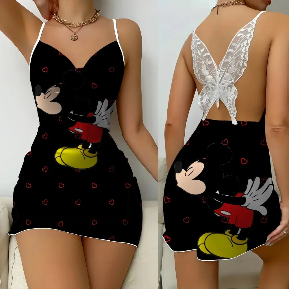 Fancy Nightgown Woman Night Female Underwear Babydoll Dress Mini Plus Size Women Lingerie for Relationship Sexy Sleep Wear 2024