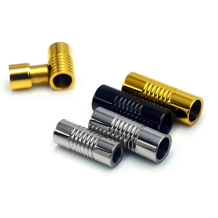 5pcs Stainless Steel 3mm 4mm 6mm Magnetic Clasp For Diy Connector Leather Bracelets Rope CharmsBuckle Jewelry Making Accessories