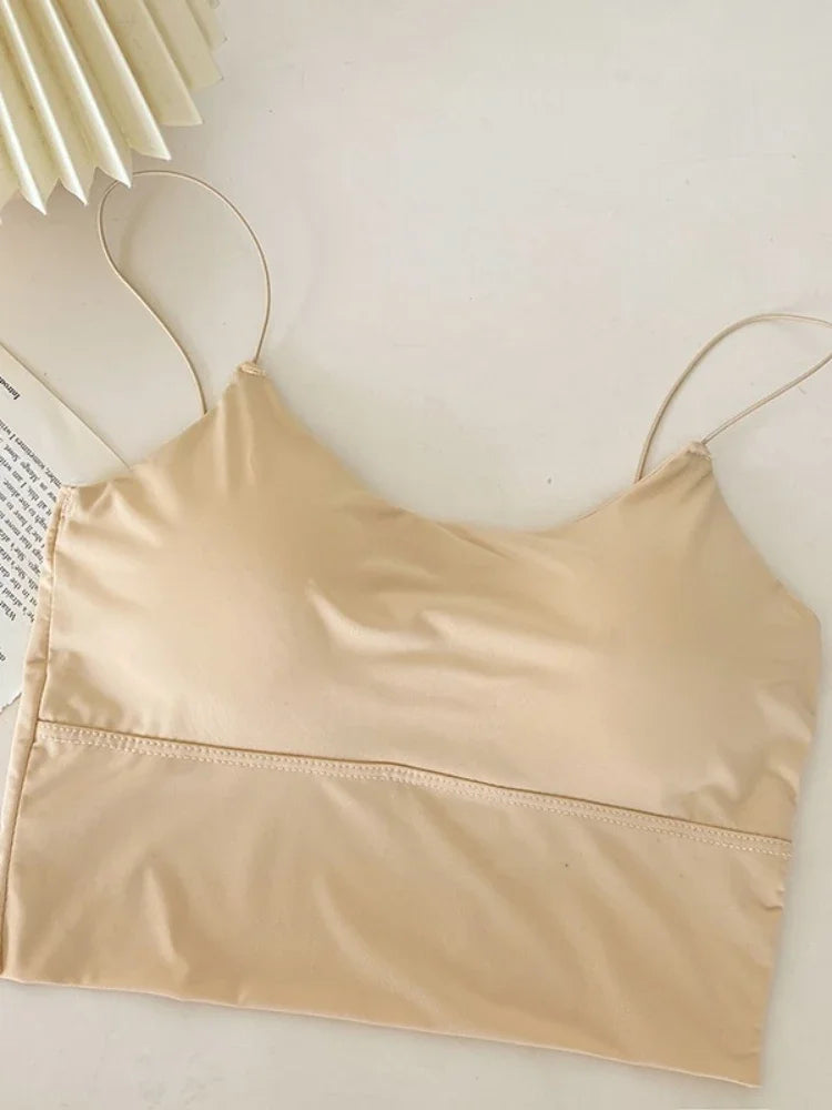 2025 Seamless Breathable Tank Top Women Sport Yoga Bra Sexy Running Gym Vest Womens Underwear Adjustable Shoulder Strap Camisole