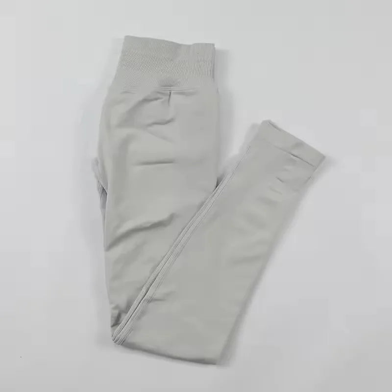 Impact Leggings Women Scrunch Butt Seamless Yoga Pants Workout Gym Leggings Ribbed Low Waist Fitness Butt Lifting Sports Tights