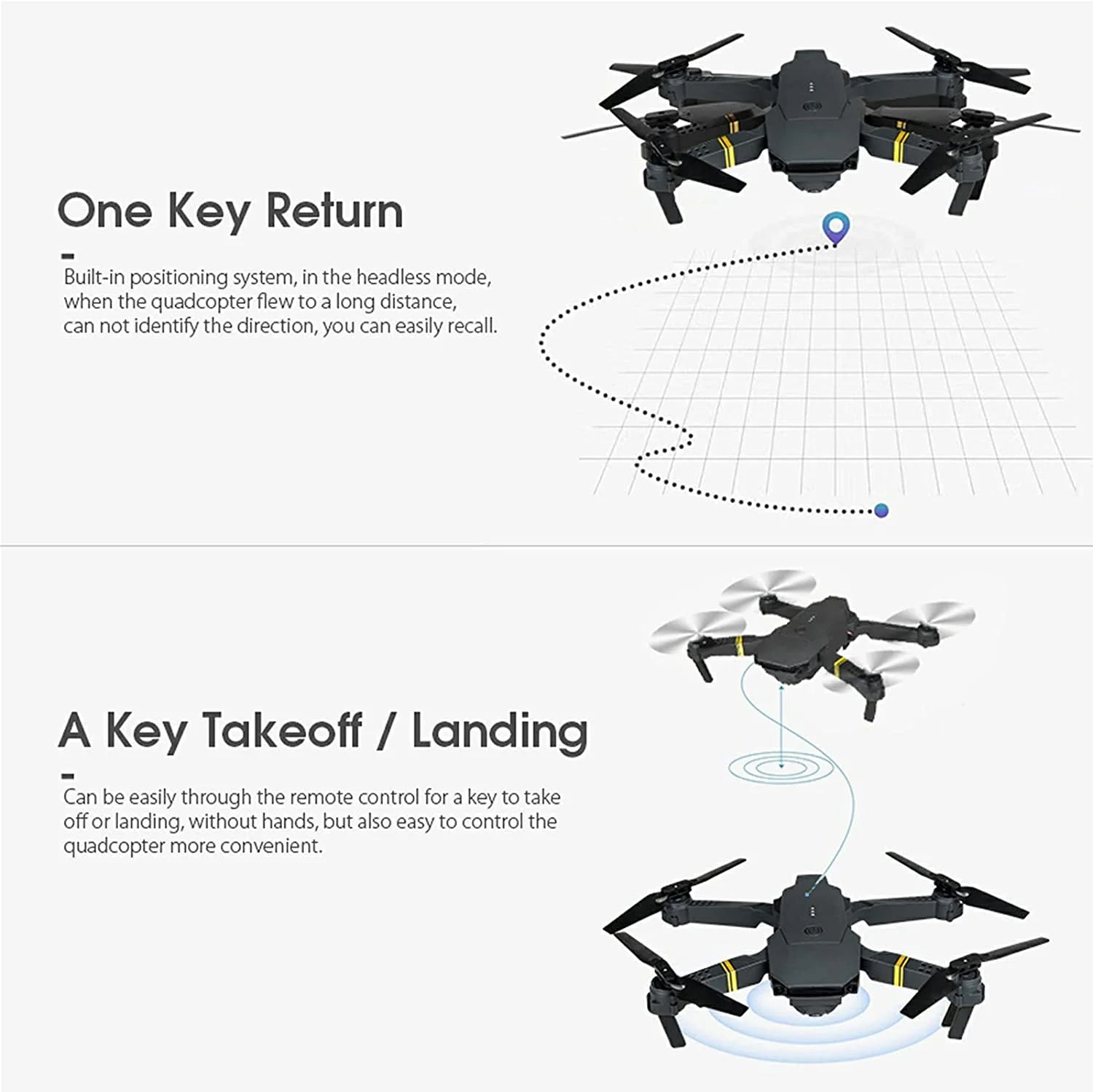 4K Drone with Dual Camera - Foldable FPV Quadcopter
