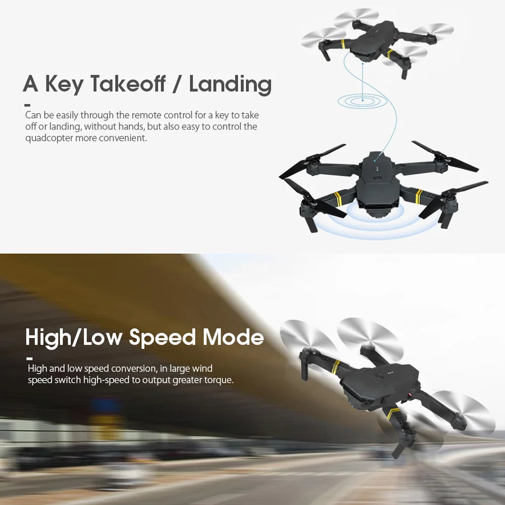 4K Drone with Dual Camera - Foldable FPV Quadcopter