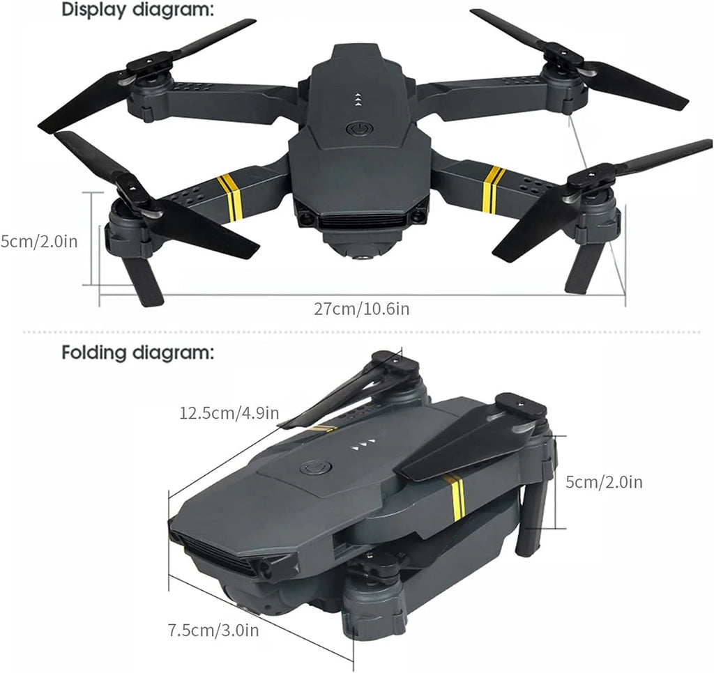 4K Drone with Dual Camera - Foldable FPV Quadcopter