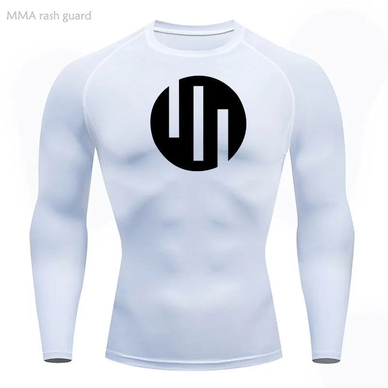 Men's Compression Shirts Long Sleeve Workout Gym T-Shirt Running Top Cool Dry Sports Baselayer Undershirts Sun Protection Skin