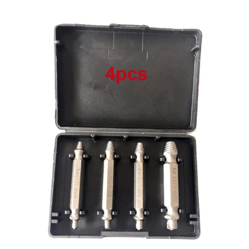 Damaged Screw Extractor Set HSS Drill Bit Stripped Broken Remover Small Easily Quickly Take Out Kit Easy Demolition Power Tools