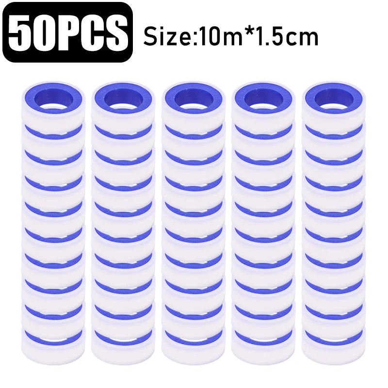 Water Pipe Stop Leaks Sealing Tape Sink Drain Pipe Thread Duct Tapes Plumbing Fitting Repair Tool Waterproof PTFE Sealant Tape