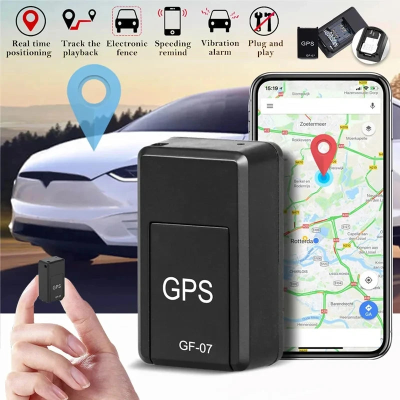 Micro Magnetic GPS Tracker GF07 Real-time GPS Tracking Device Anti-theft Alarm Geo-Fence GPS Locator Position APP