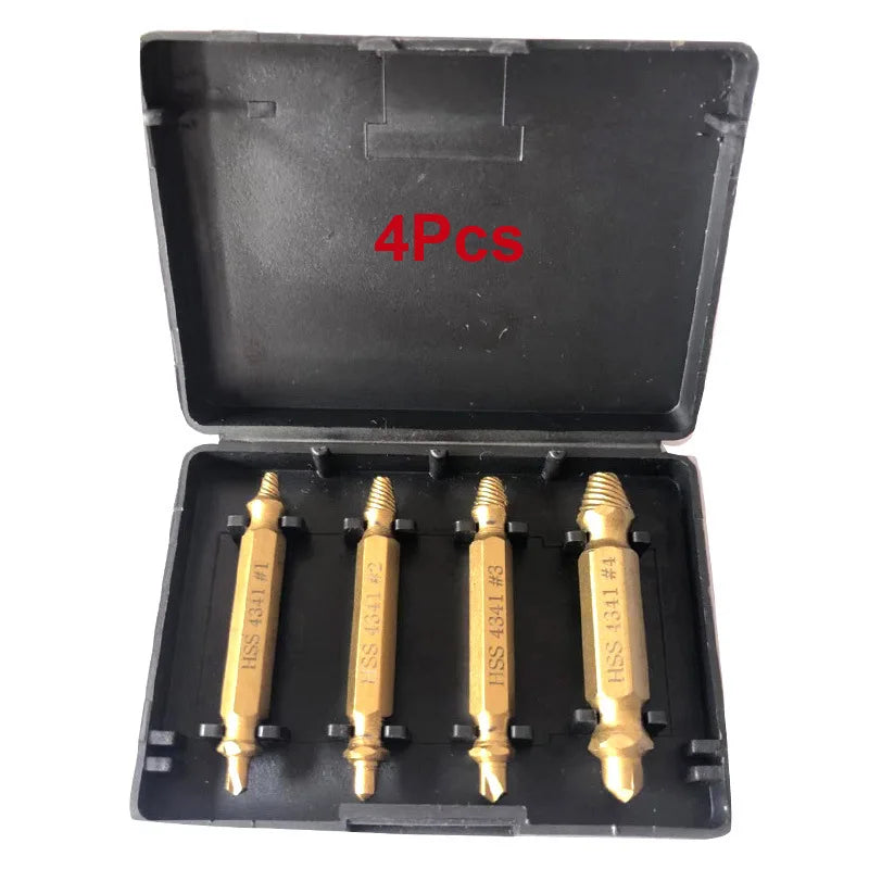 Damaged Screw Extractor Set HSS Drill Bit Stripped Broken Remover Small Easily Quickly Take Out Kit Easy Demolition Power Tools