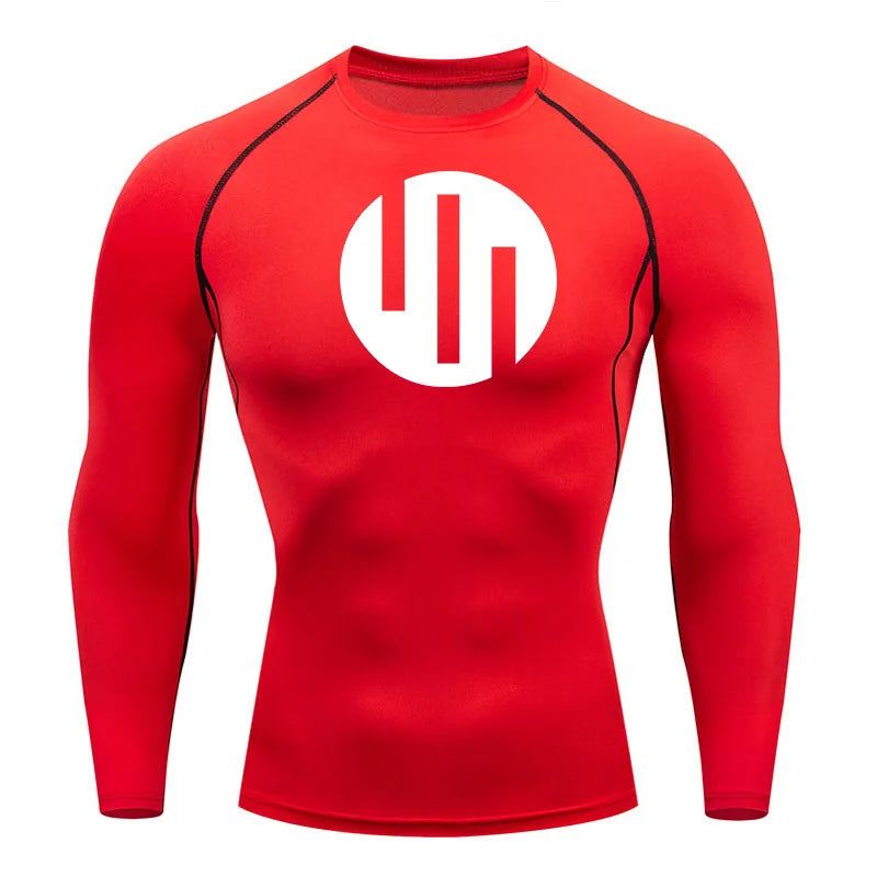 Men's Compression Shirts Long Sleeve Workout Gym T-Shirt Running Top Cool Dry Sports Baselayer Undershirts Sun Protection Skin