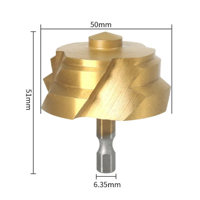Titanium Plated Lifting Drill New Three Blade PPR Water Pipe Repair Drill Bit Precise Limit Opening Hole Drilling Hydraulic Tool