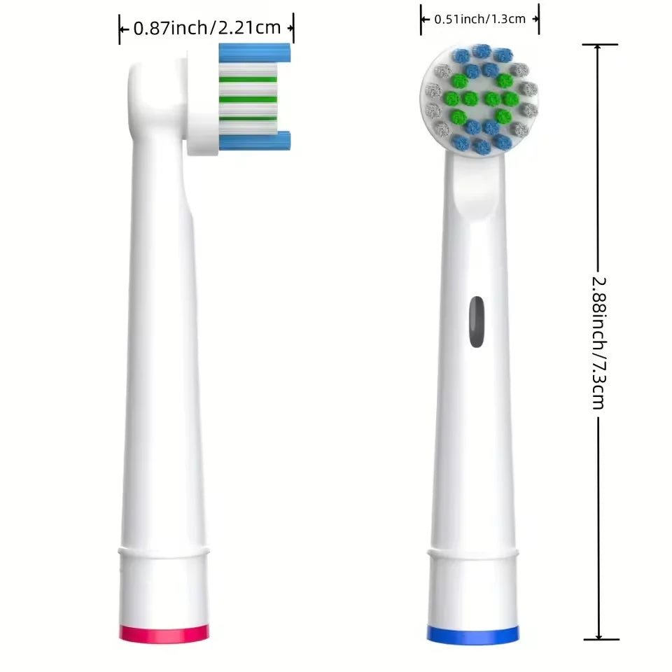 4/12/16Pcs Replacement Toothbrush Heads Compatible with Oral-B Braun Professional Electric Toothbrush Heads Brush Heads
