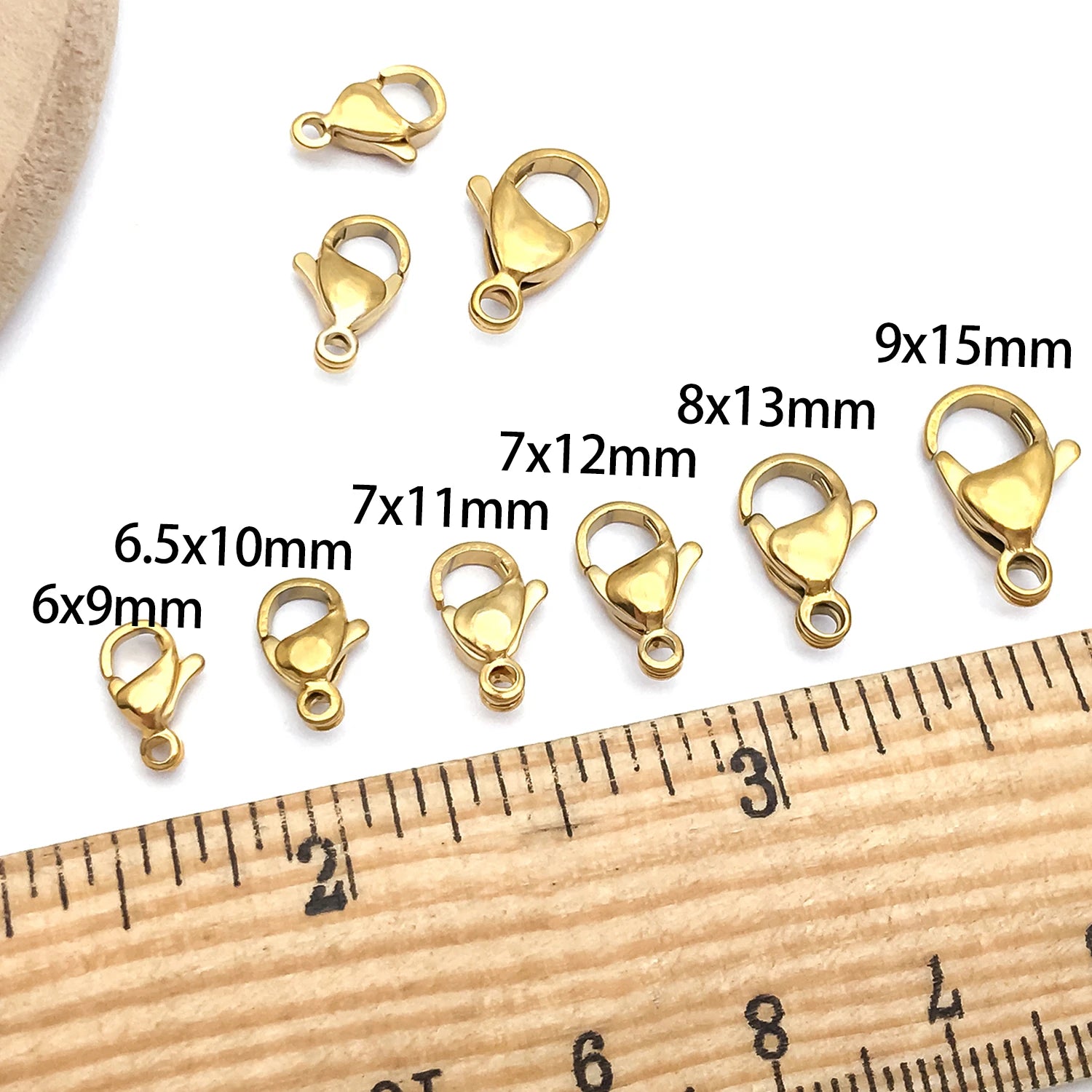 20pcs Stainless Steel Lobster Clasp Claw Hook Connectors for DIY Bracelet Necklace Earrings Jewelry Making Accessories