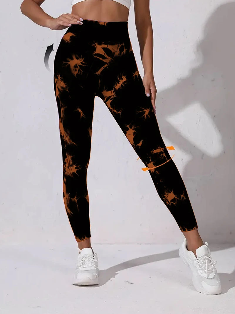 Women's High-Waisted Seamless Athletic Leggings, 4-Way Stretch Gym Running Yoga Pants,  Fitness Wear, Activewear Bottoms