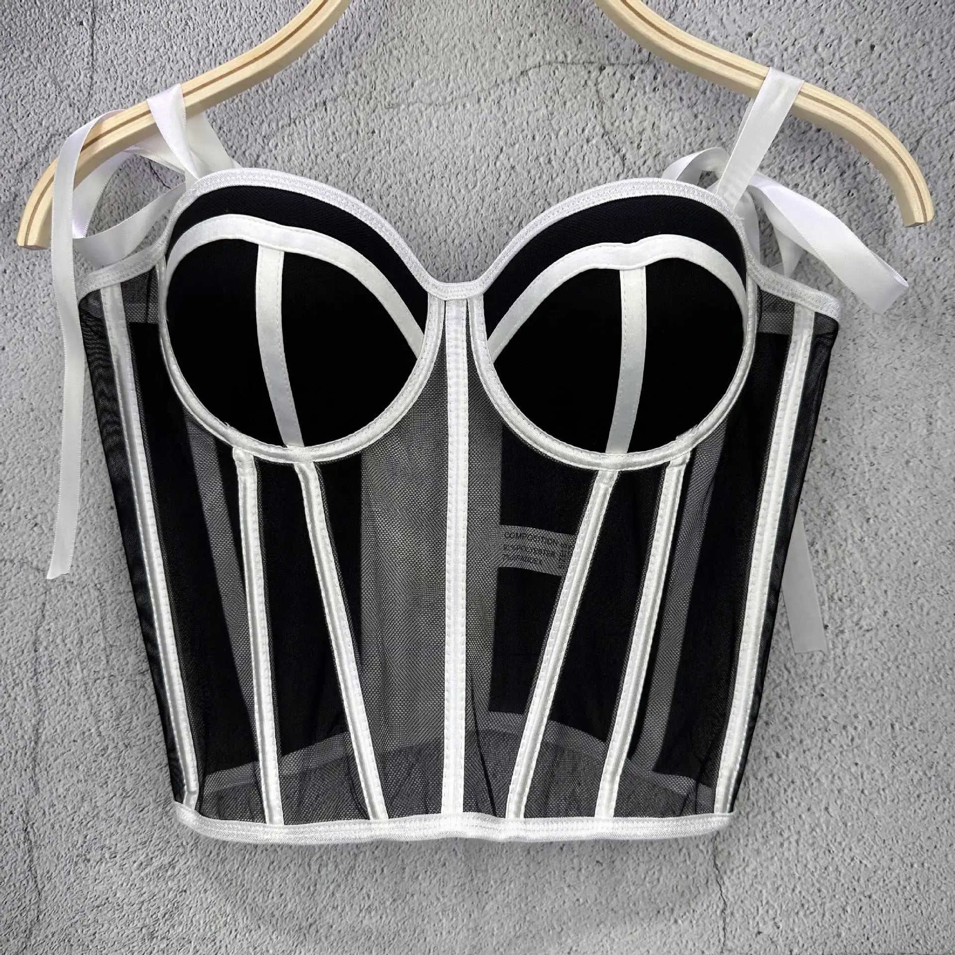 Women Corset Top Strappy Smocked Camisole Undershirt Lady Underwear Bottoming Outer Wear Sexy Fishbone Waist Tops Mujer Lingerie