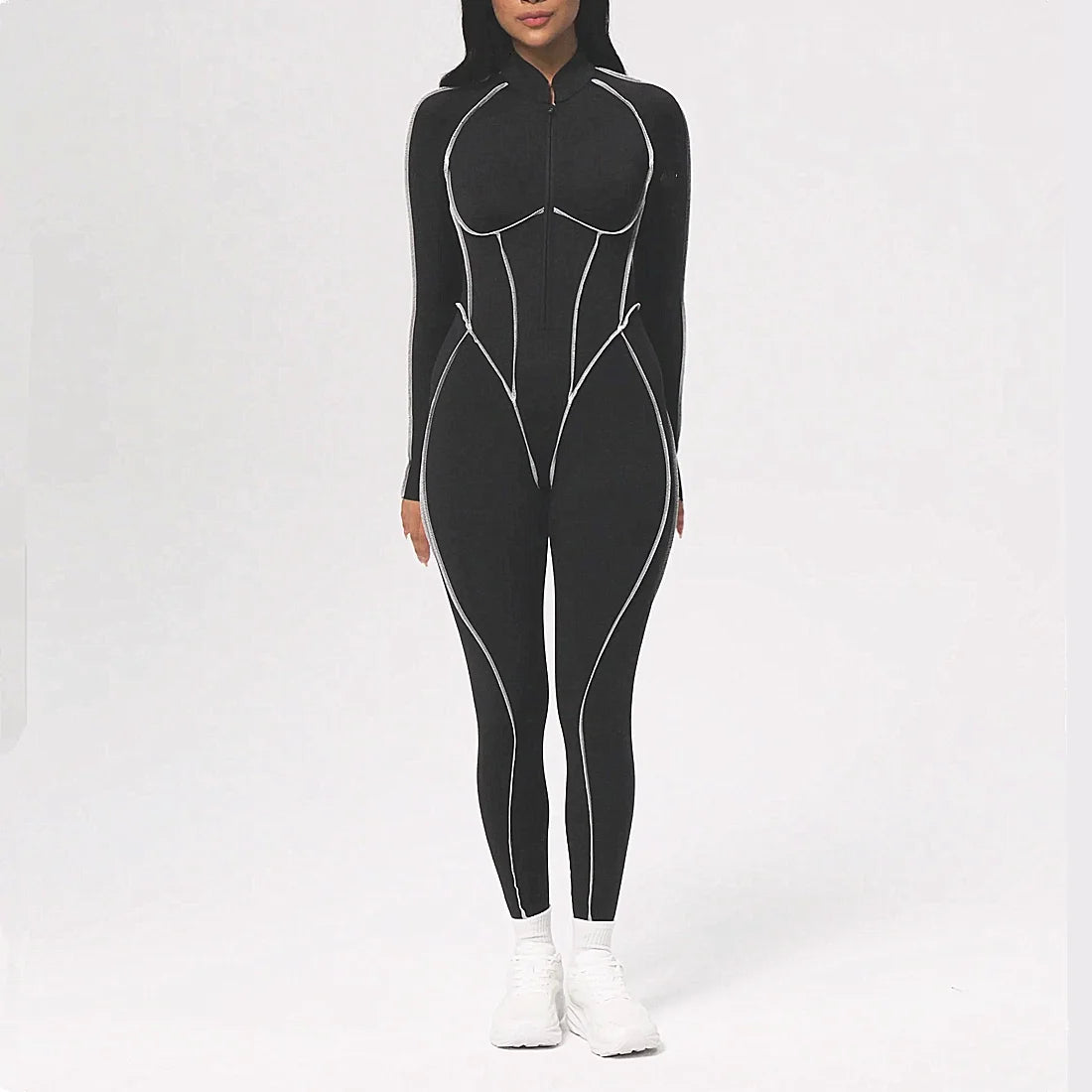 Pad Zipper Hollow out Yoga Set Short Sleeve Fitness Women One Piece Jumpsuit Legging Sleek Catsuit Gym Pant Active Wear XP83