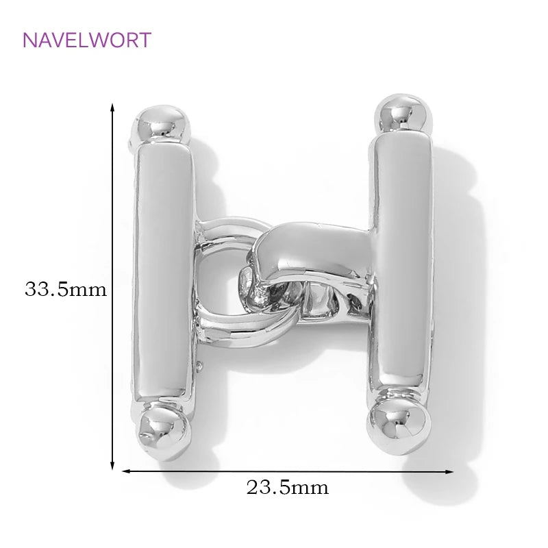 Multi Strands Necklace Clasp 18K Gold Plated Pearl Clasps Connector,Brass Fastener Closure Lock Clasps,DIY Jewelry Accessories