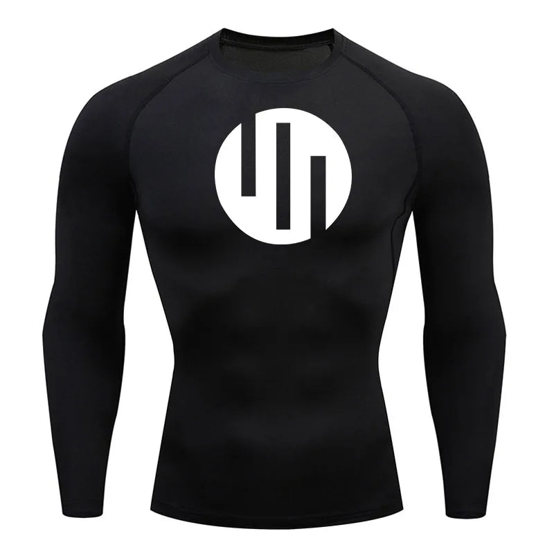 Men's Compression Shirts Long Sleeve Workout Gym T-Shirt Running Top Cool Dry Sports Baselayer Undershirts Sun Protection Skin
