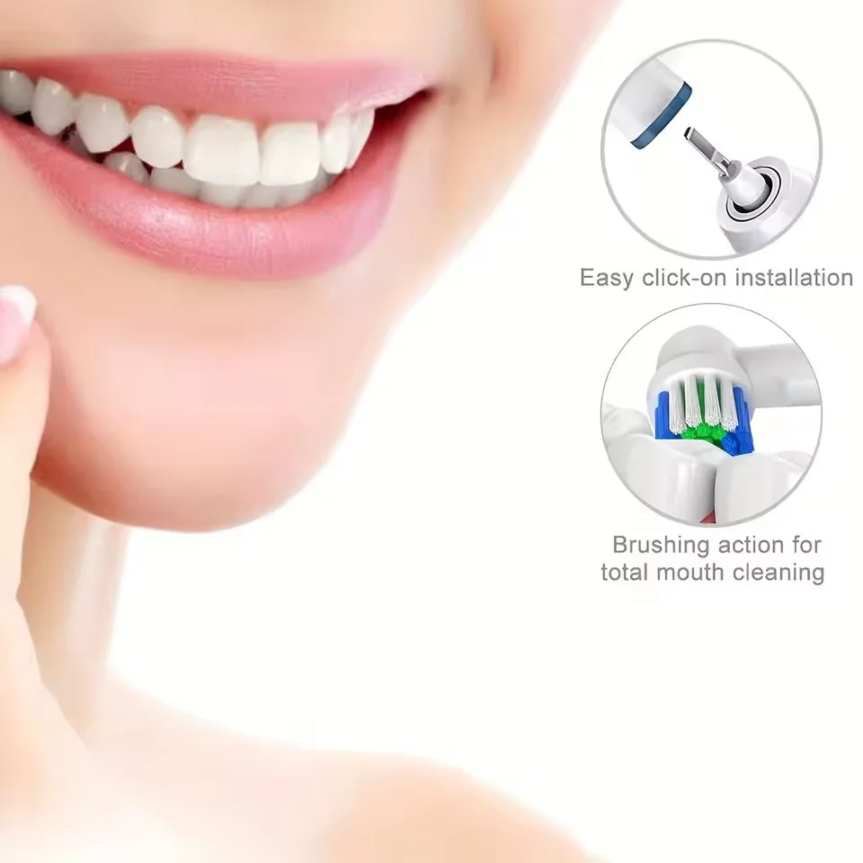 4/12/16Pcs Replacement Toothbrush Heads Compatible with Oral-B Braun Professional Electric Toothbrush Heads Brush Heads