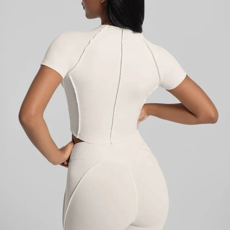 Women Yoga Sport T Shirts Fitness Running Clothes Short Sleeve Yoga Shirt Gym Top Active Wear quick-dry workout tops leggings