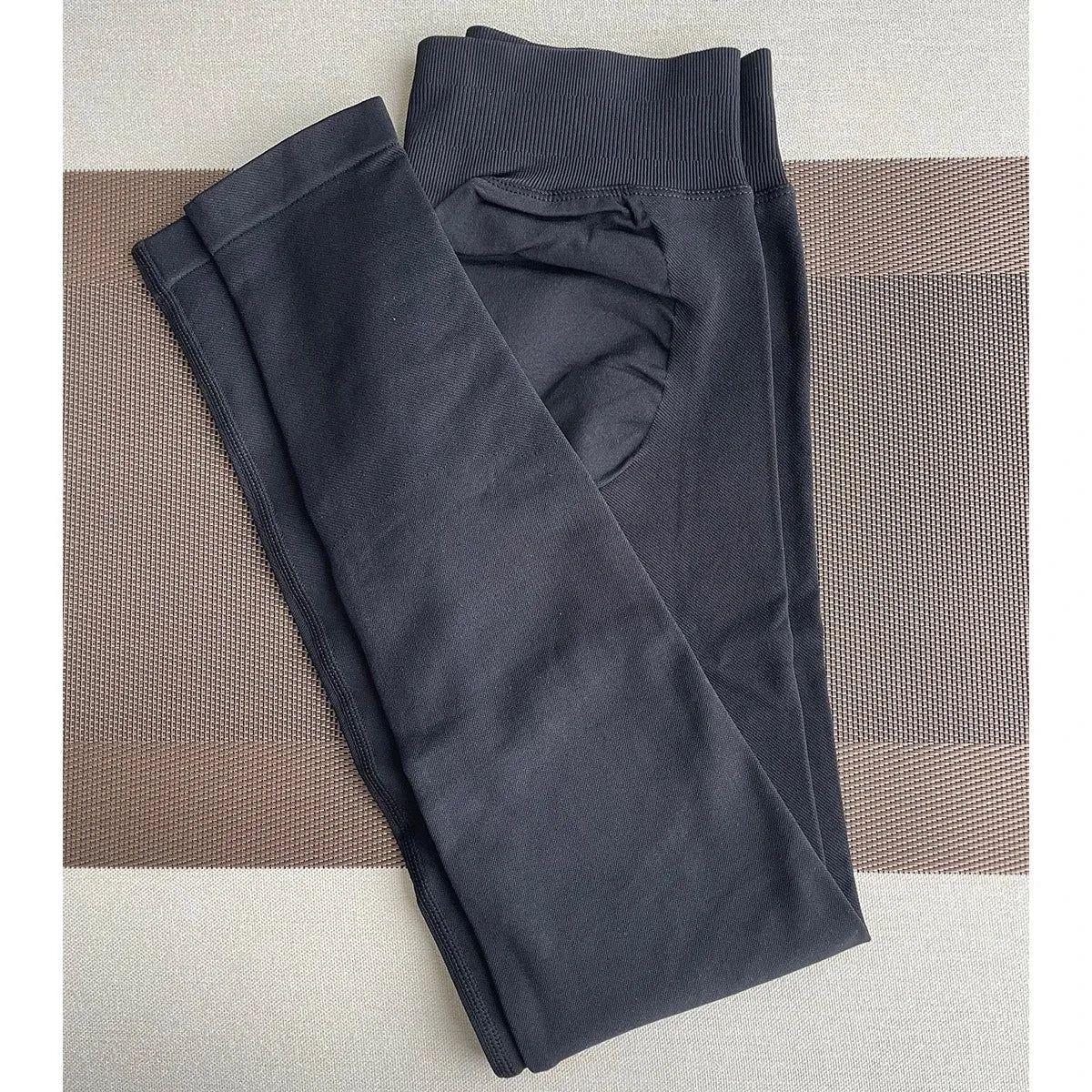 TKITK Leggings Women Seamless Sports Yoga Pants Low Ribbed Band Gym Clothes Fitness Workout Wear Scrunch Bum Tights