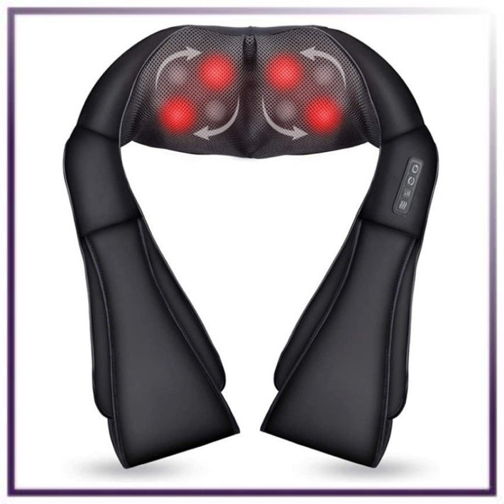 Neck and Shoulder Massager with Heat - Shiatsu Kneading Therapy