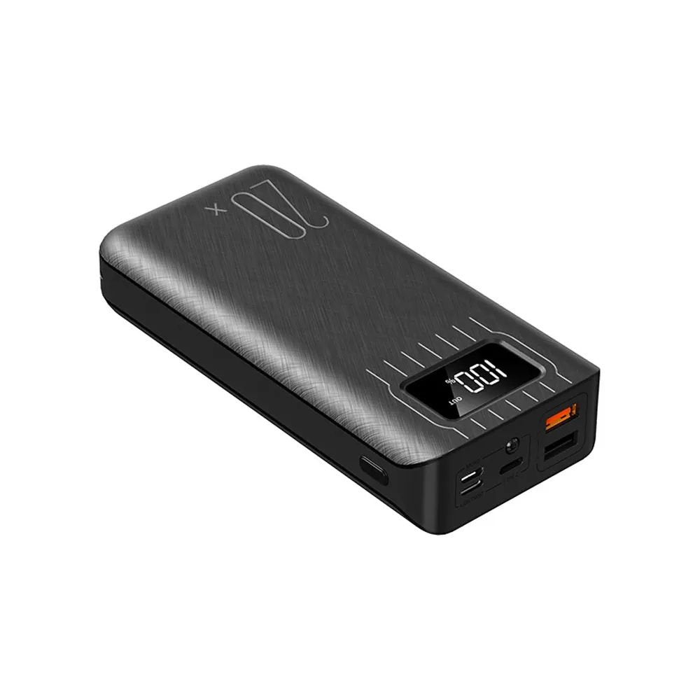 20000mAh Power Bank - Dual USB Portable Charger with LED Flashlight